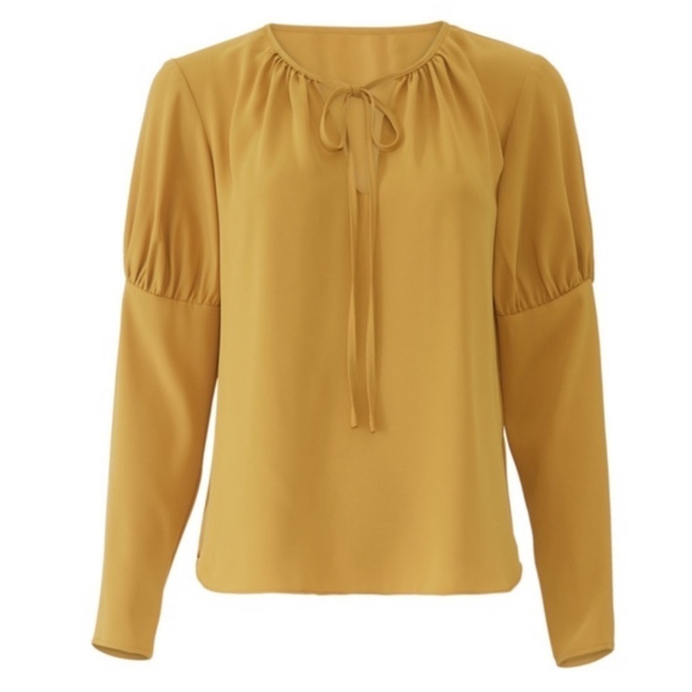 AMANDA UPRICHARD • Golden Mustard Melanie Top